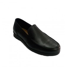 Moccasin summer man with stitches Pitillos in black