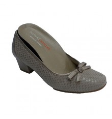 Women's shoe type mid heel with drawstring drawstring Doctor Cutillas in beig