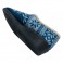 Winter slipper at home Nordic patterned woman Aguas nuevas in blue