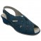 Woman sandals rubber very comfortable instep Lumel in blue