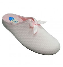 Women's winter shoes open behind instep bow Calzamur in pink