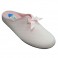Women's winter shoes open behind instep bow Calzamur in pink