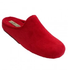 Woman winter open shoe behind Calzamur in red