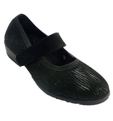 Velcro shoes woman winter type merceditas Doctor Cutillas in black