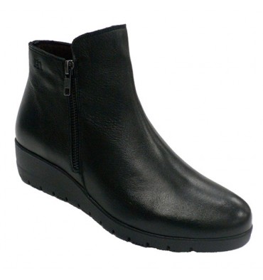 Boot woman half cane with zip Pepe Menargues in black