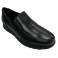 Smooth man shoe with fat sole Bartty in black