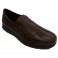 Smooth man shoe with fat sole Bartty in brown