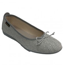 Women's flats shoes silver threads Alberola in gray