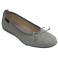 Zapatillas manoletinas mujer hilos de plata Alberola en gris