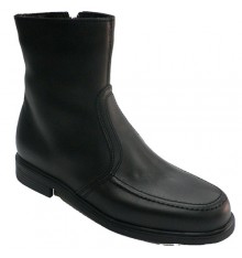 Men's half-round dress boot with Tolino-type bead zipper NIFTY in black