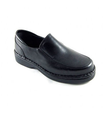 Pharmacy men's shoe special width very delicate feet Calzafarma in black