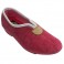 Women's closed slippers with instep opening Nevada in fuchsia