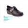 Zapato velcro farmacia mujer ANCHO 16 velcro empeine licra Calzafarma en negro