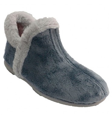 Women's slippers ankle boots with fur around Muro in heavenly