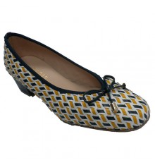 Braided ballet flats in various colors Roldán in navy blue