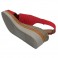Women's crossed shovel sandals Rodri in red