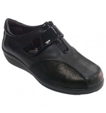 Women's leather and lycra shoes Doctor Cutillas in black