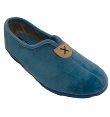 Women's closed shoes with instep opening Nevada in blue