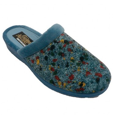 Women's slippers open from behind Nevada in blue
