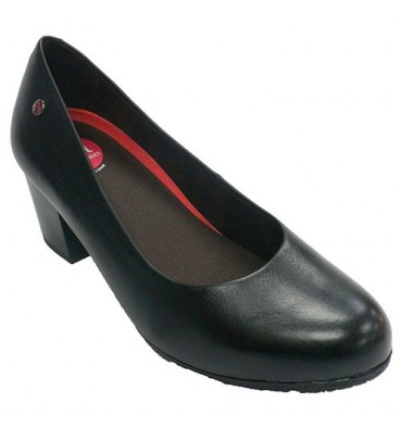 Zapato salón mujer azafata válido uniforme pepe Menargues en negro