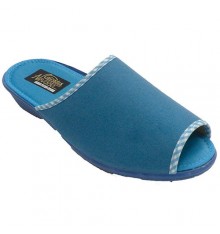 Women's open toe heel flip flops Nevada in blue