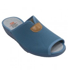 Women's open toe and heel sneakers Calzamur in blue
