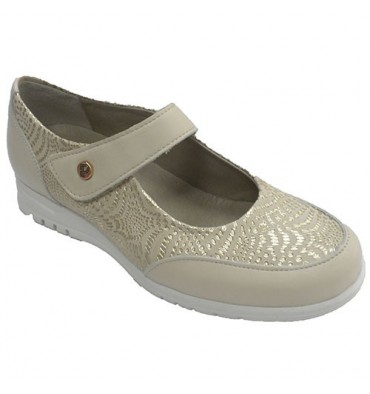 Women's shoes type Mary Janes PitillosMS in cream
