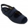Women's open toe heel strap slippers at the back Nevada in blue