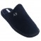 Men's closed toe sneakers open at the back AndinasN in navy blue