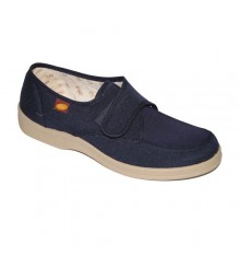   Canvas shoes velcro for very delicate feet Doctor Cutillas in navy blue