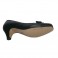 Medium heel shoes with bow on the vamp Pomares Vazquez in black
