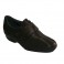 Sapatos com velcro no peito do pé elástico Manuel Almazan em marrom escuro