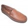 Smooth moccasin shoe type shovel Pitillos in medium brown