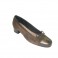 Ballerinas women combined leather and suede Roldán in brown