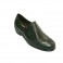 Sapato de couro mulher combinados e patentes Pitillos em Preto