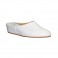   Leather Wedge Sandals home Trigono in white