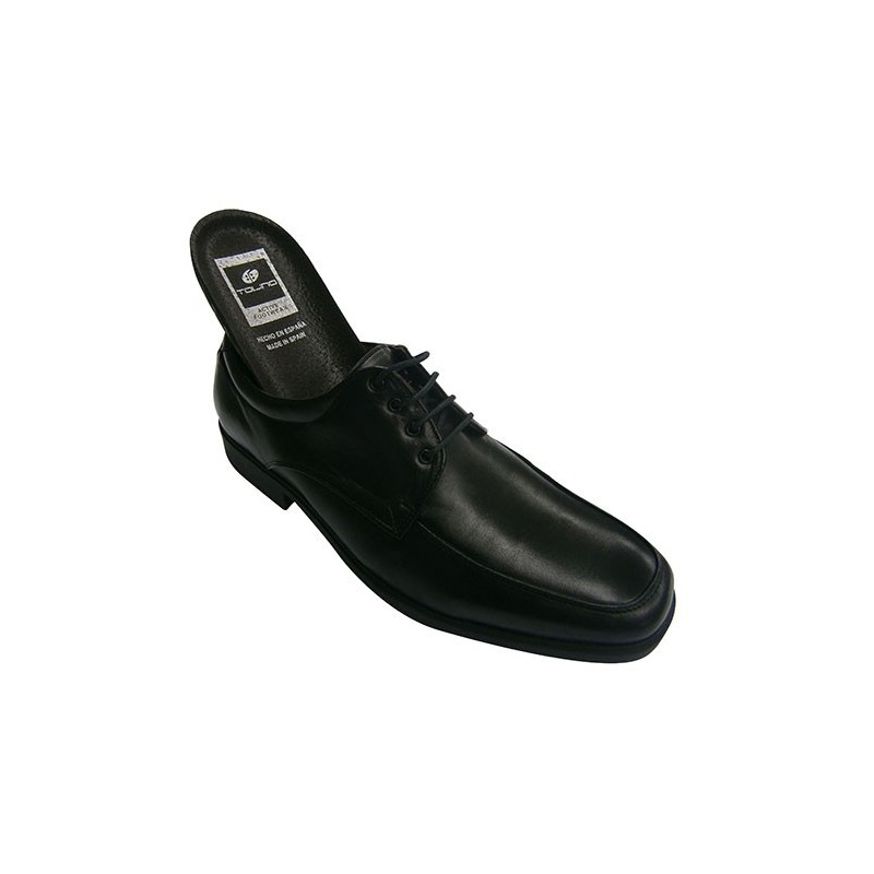 Zapatos para hombre piel negros con cordones Tolino 7711